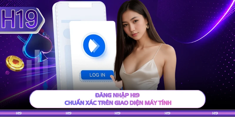 Đăng nhập H19 chuẩn xác trên giao diện máy tính 